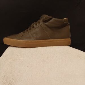 Greats Men's Royale High green leather high-top sneaker with a gum Sole Size 13